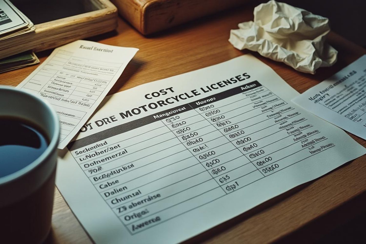 Combien coûte un permis moto : tarifs selon le type de permis et pays