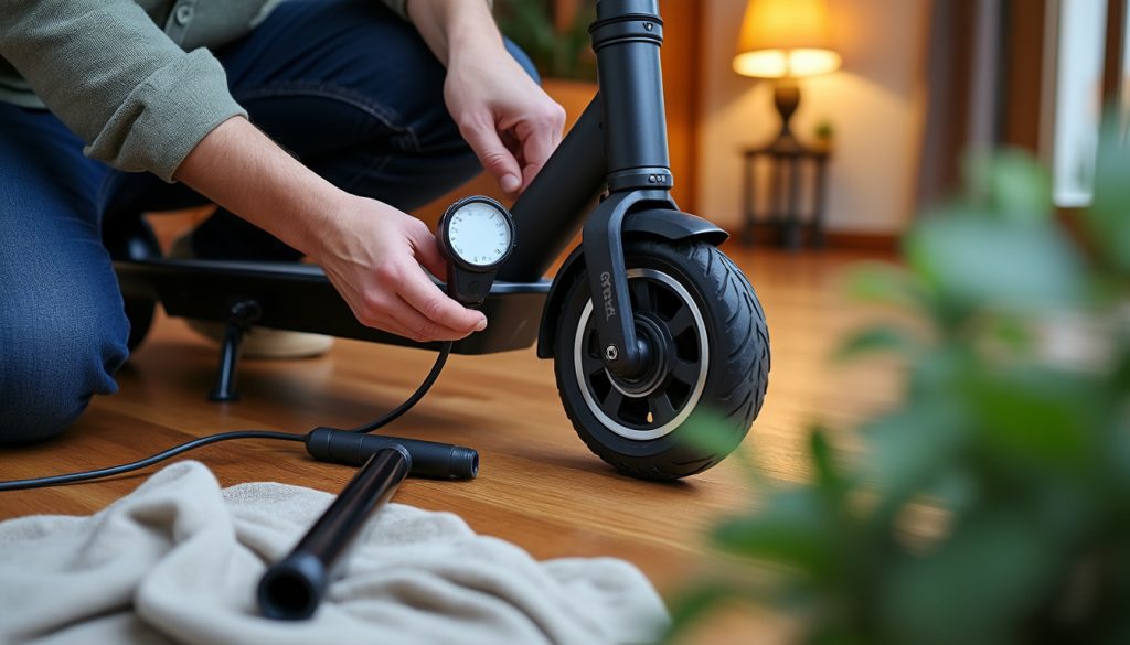 découvrez la pression recommandée pour un pneu de trottinette électrique 10 pouces et nos conseils pour rouler en toute sécurité.